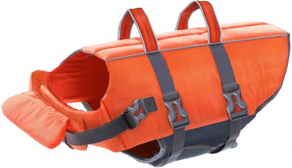 Safe & Durable Dog Float Coat Life Jacket with One Rescue Handle
