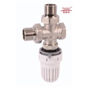 China yomtey brass automatic temperature control valve supplier