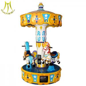 Hansel  fiber glass kiddie ride used merry go rounds for sale toy carousel horse
