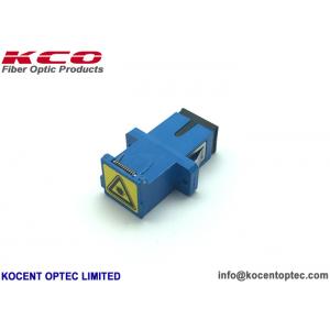 China SC UPC Simplex Auto Shut Fiber Optic Network Adapter No Flange Plastic Material supplier
