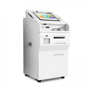 Intelligent RRID Card Reader Video Teller Machine A4 Printer Self Service Customized