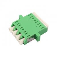 China Quad LC Adapter Green LC To LC Coupler Single Mode / Multimode on sale