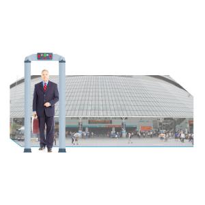 China Cylindrical Column Walk Through Metal Detector Security Check , Point Human Body Scanner supplier