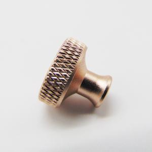 China Straight Knurling Precision Turned Parts Aluminum Alloy Volume Control Button supplier
