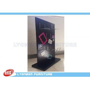 China Wallet Display Selling Wooden Display Stands MDF Magnetic Display With Metal Hooks wholesale