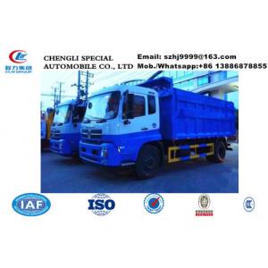 Dongfeng Tianjin garbage dump truck waste disposal truck for sale, Factory sale best price dump garbage truck