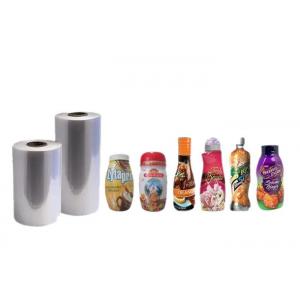 Clear PET Shrink Film Customized Size For Plastic Bottles ISO9001 Approved