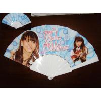 China 23cm Promotional hand fan , with plastic frame and paper both-side printed on sale