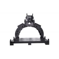 China 1200mm Excavator Attachments Double Cylinder Wood Grabber Tool Stone Steel on sale