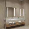 Luminaria de espejo LED personalizada para tocador de baño con instalación montada en la pared, función antivaho y diseño minimalista elegante