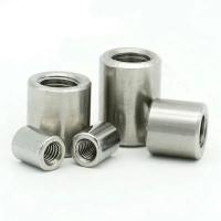 China Flat Head Hex Socket Nuts Threaded Barrel Nut M6 M8 M10 Stainless Steel Round Nut on sale