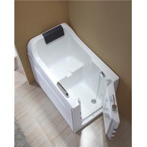 China 4mm Thickness Acrylic Safe Step Walk In Tub With High Backrest One Side Open supplier
