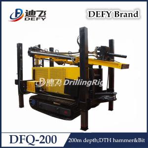 China Defy DFQ-200 Hydraulic DTH Hammer Shallow Water Well Bore Hole Drilling Machine Price supplier