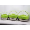 China Office Stainless Steel Lunch Box Keep Warm Wtih Green Cover 2L - 10L Capacity wholesale