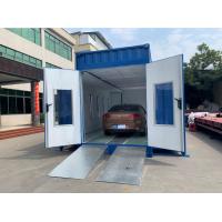 China Portable Spray Booth Movable Container Style Paint Room For Car Painting on sale