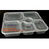 Disposable biodegradable plastic fiffin lunch box,compartment lunch box with lid