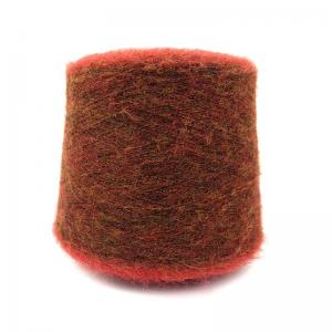 China Mixed Wool Brushed Yarn Kid Mohair Wool Blended Boucle Loop Yarn For 5G 7G supplier