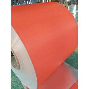 China Red High Glossiness Pre Painted Steel Sheet Anti Bacterium Wear Resistant supplier