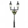 Outdoor Decorative Antique Cast Iron Street Lamp Post Round Two Classical Light