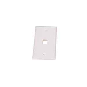 White Rj45 Network Socket , Internet Cable Wall Socket With Shutter Doors