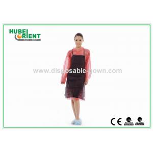 China Thin Neck Tie 40gsm Nonwoven Disposable Aprons supplier