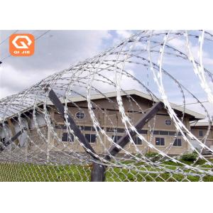 China Hot Galvanized Bto -22 Cbt 65 Concertina Razor Wire For Prison supplier