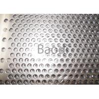 China Perforated Stainless Steel Sheet Metal With Round Holes , Perforated Aluminum Sheet  on sale