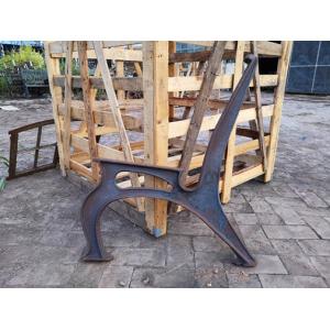 Outdoor Cast Iron Garden Bench Parts / Powder Coating Cast Iron Park Bench Legs