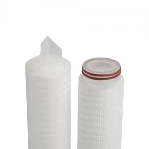 China Acid Compatible Membrane Filter Cartridge 5 Inch 10 Inch 20 Inch Micron Cartridge Filter supplier