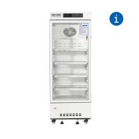 China 2-8 Degree Real Force Air Cooling 226L Vertical Stand Medical Vaccine Refrigerator Sprayed Steel on sale