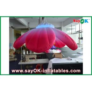 1.5m Pink Hanging Inflatable LED Flower Inflatable Lighting For Party