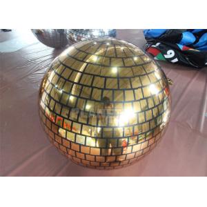 Bola de espejo inflable del espejo de la bola de las bolas de discoteca de la decoración inflable enorme reflexiva inflable material reflexiva de la boda