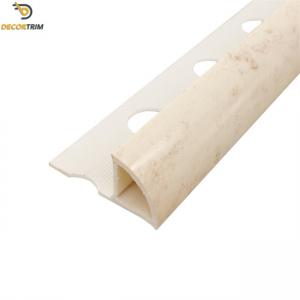 Protective PVC Tile Trim Curved Closed 10mm 12mm For Wall Corners