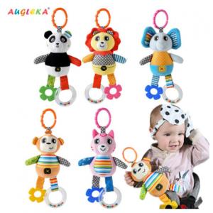 Car Hanging Early Education Animal Plush Toys Baby Cart Hanging Bell
