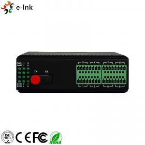 China DIN Rail 1Ch Contact Closure Ethernet To Fiber Media Converter FC / SM Dual Fiber supplier