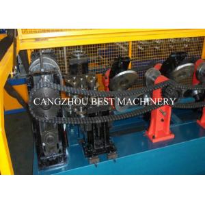 China Galvanized Metal Steel Sheet CZ Purlin Cold Roll Forming Machine Hydraulic Cutting Type supplier