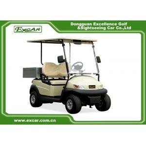 China 2 Seater AC Motor Electric Golf Car 48v Trojan Battery , Electric Hotel Buggy Car supplier
