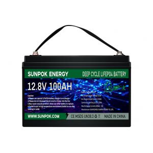 SUNPOK LiFePo4 Portable Deep Cycle Battery Pack Power Station 12V 24V 100ah