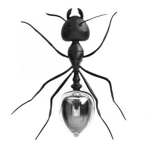 Simulation de fourmi à énergie solaire noire Enseignement préscolaire Jouet d'insecte solaire