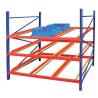 China ODM Blue Roller Racking System Warehouse 390mm Gravity Flow Rack System wholesale