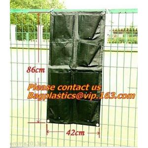 China hanging plant bags felt wall planter garden felt grow bag,Pockets Vertical recycle felt fabric hanging garden planter ba supplier