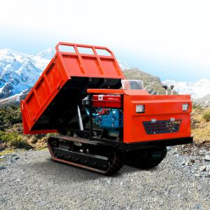 Customizable Tracked Mini Dumper Truck 2 tons Red Chang Chai Engine For Agriculture