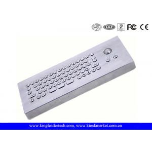IP65 Small Foot-Print Industrial Desktop Keyboard With Mini 25mm Diameter Trackball