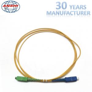 China 2.00m 1 Meter Simplex Single Mode Fiber Patch Cables SC / UPC - SC / APC supplier