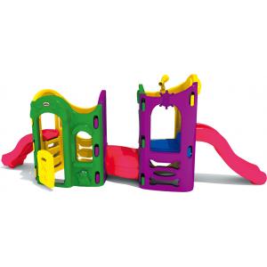 plastic outdoor play house small children slide play set for toddler to play