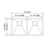 China Durable Undermount Stainless Steel Kitchen Sink With Pretty Square Drain Hole wholesale