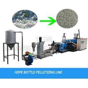 China Milk Bottle Flakes Water Cutting Waste Plastic Recycling Pelletizing Machine Granulator Line supplier