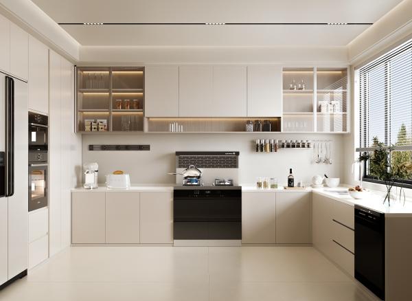 Customized MDF MFC Chipboard Cabinet Set Modular Kitchen Cabinetry