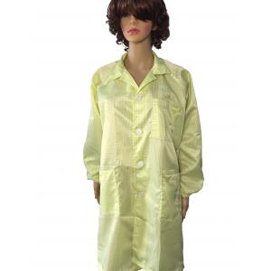 China Economic ESD Safe Clothing Anti Static Lab Coat Lightweight For ESD Protected Areas supplier