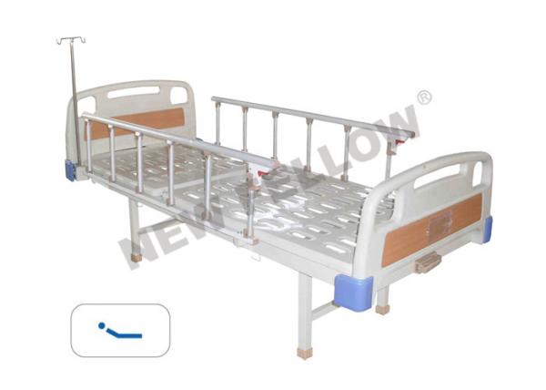 Manual Single - Crank Medical Hospital Beds With Aluminum Alloy Guardrail